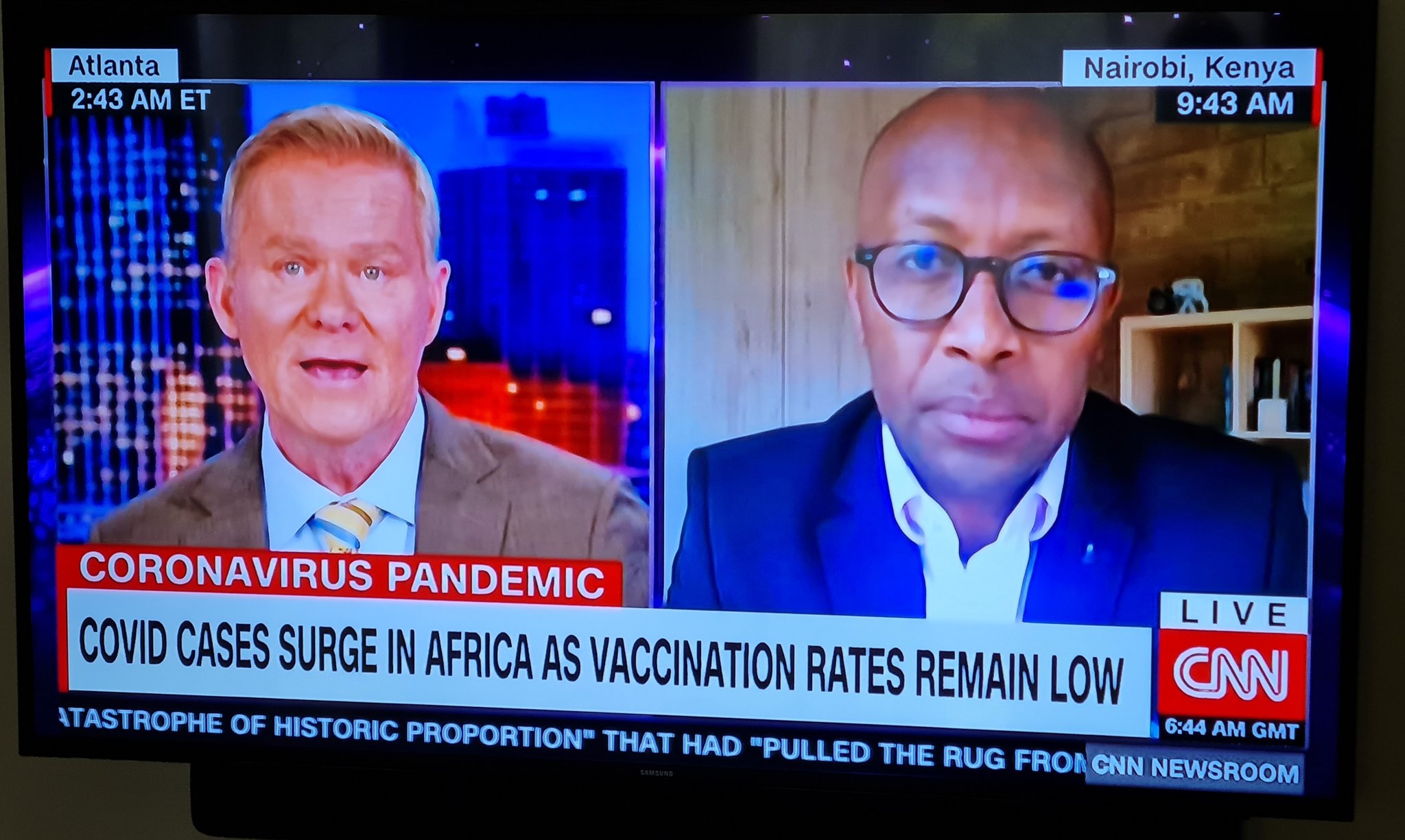 Amref Health Africa Global CEO, Dr. Githinji Gitahi on CNN International advocating for #VaccineEquity